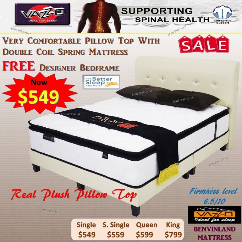 Vazzo Benviland Spring Mattress Package