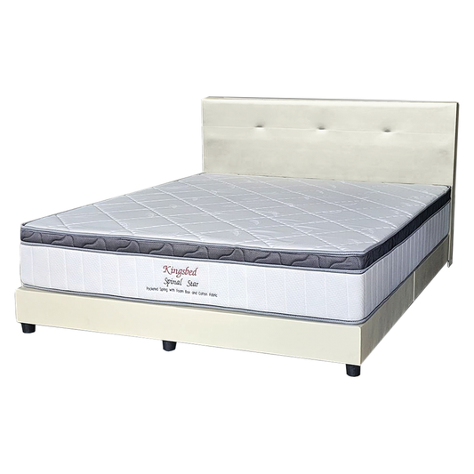 Kingsbed Spinal Star Pocketed Spring Mattress + Bedframe Package