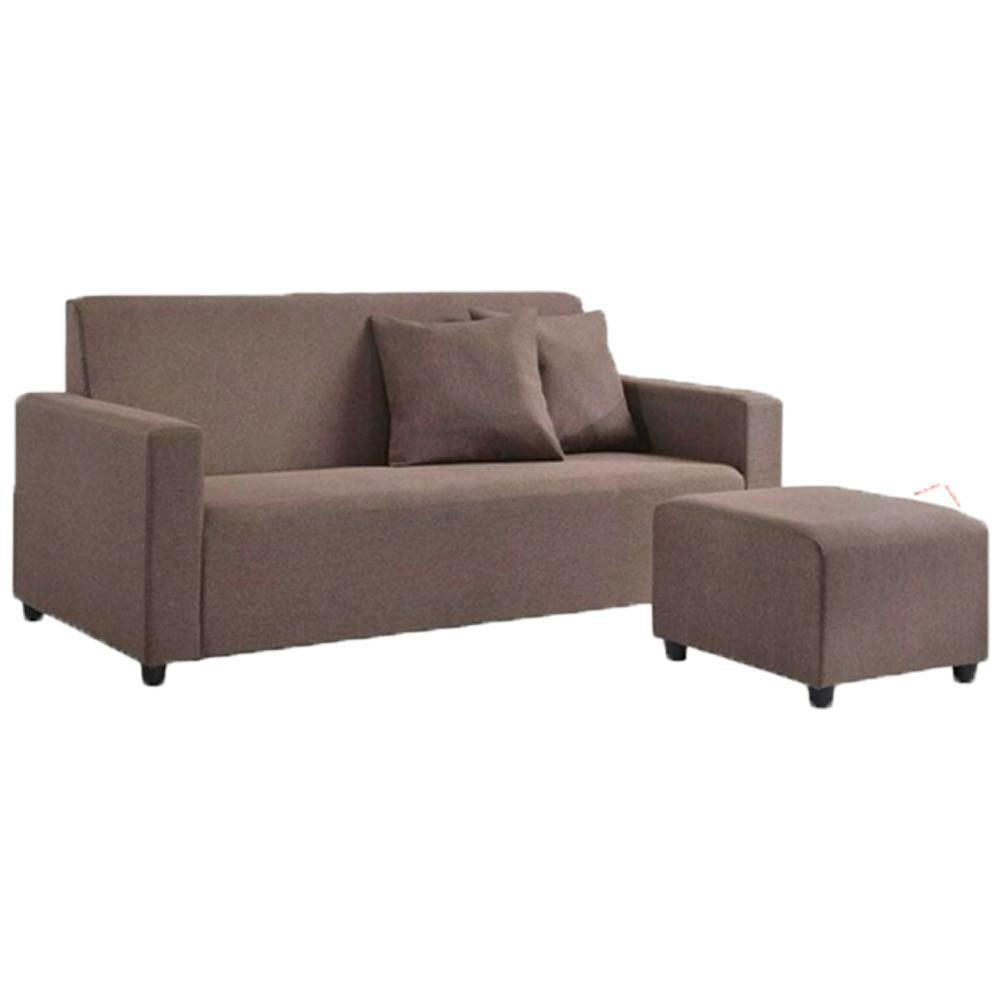 Fabric L Shape Sofa brown