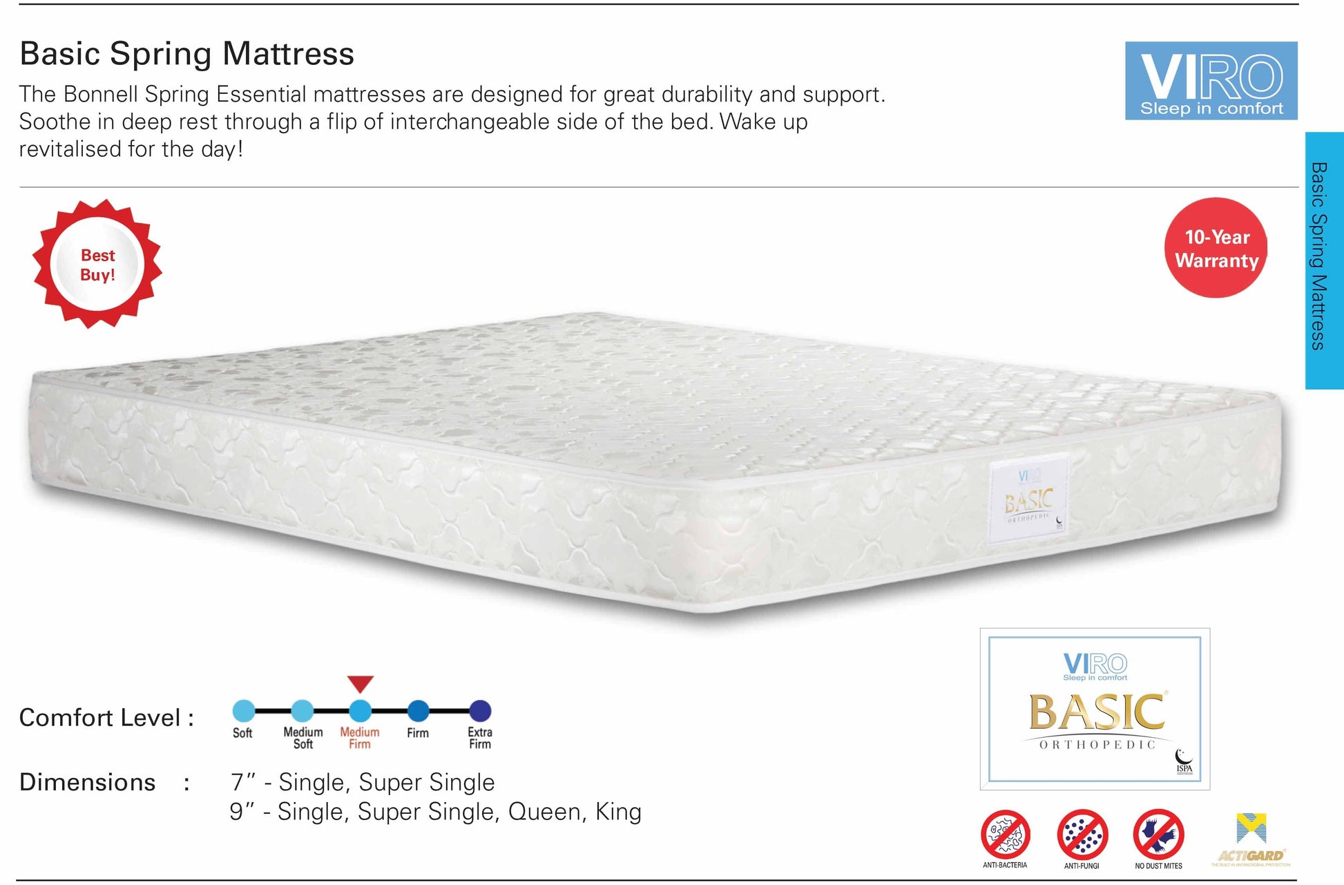 Viro Basic Spring Mattress