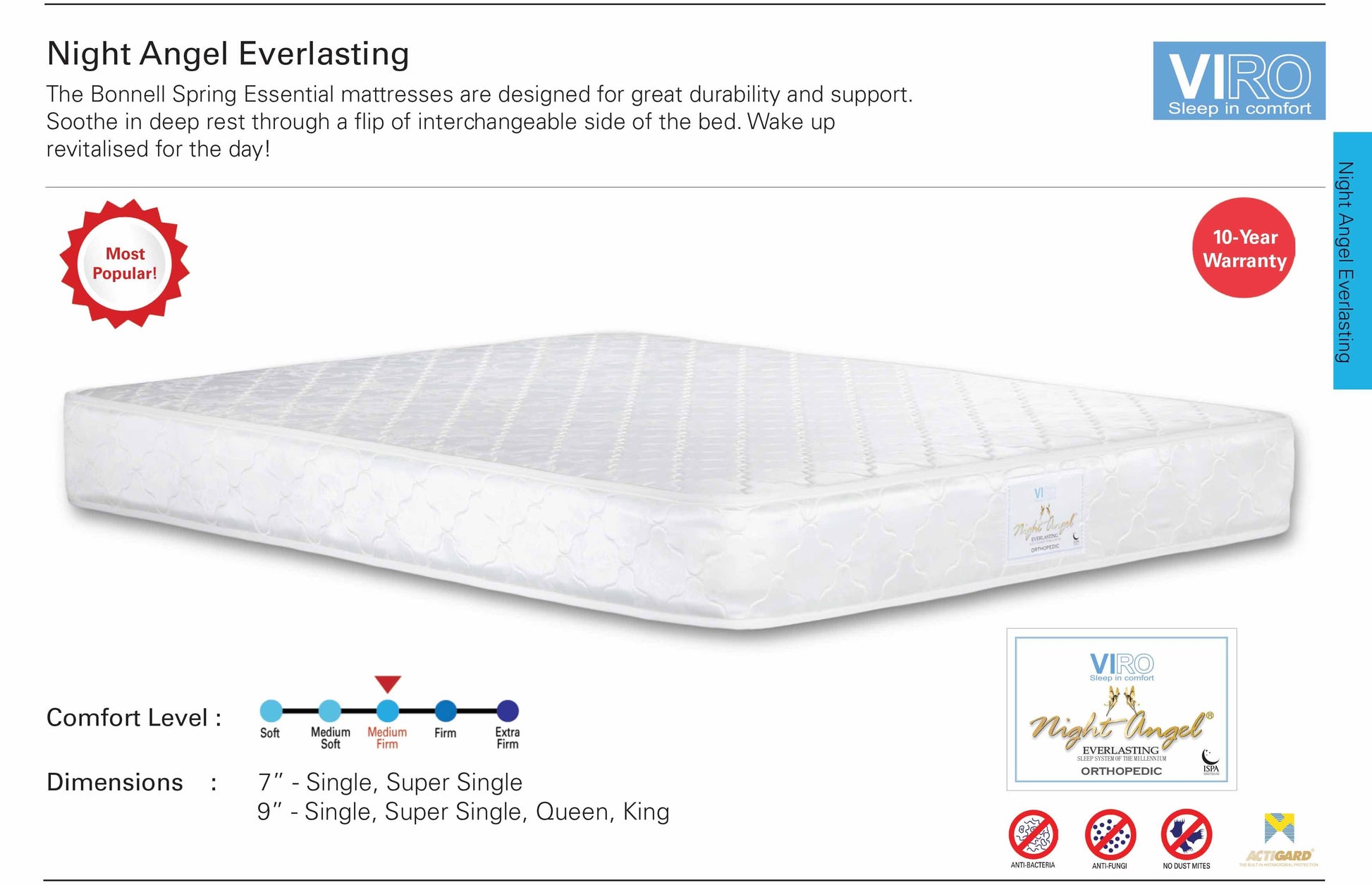 Viro Night Angel Everlasting Spring Mattress